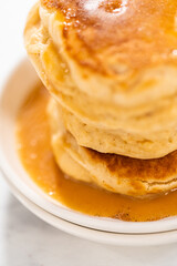 Eggnog pancakes
