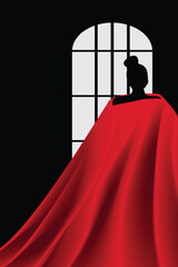 The Lady with the Long Red Cloak