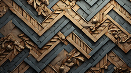 wooden door, wall, roof pattern texture, Generative Ai