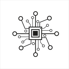 a computer icon with a computer icon