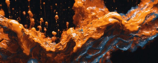 a close up of a liquid pouring out of a bowl