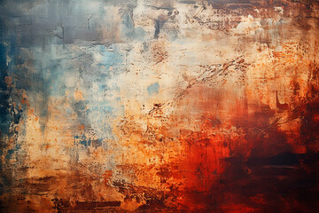 Abstract vintage gray and red textured background, rusty metal texture.