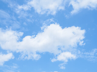 Blue sky with white cloud for nature background