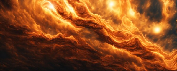 Fototapeta premium flames are swirling in the air in a swirling pattern