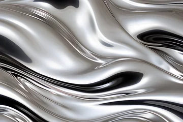 Foto op Plexiglas silver texture © Patrick