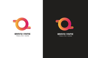 O letter modern logo 