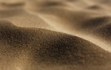 Fototapeta na wymiar Texture of sand in desert dunes