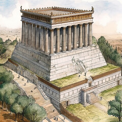 temple of venus rome goddes Generative AI