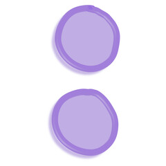 Hand drawn mathematical symbol colorful