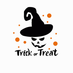 Halloween pumpkin silhouettes. Halloween mood.