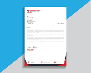Creative Clean Modern Business Letterhead Design Template