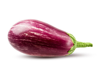 Eggplant isolated on white background  with clipping path