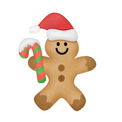 Cookie Santa with Candy for Christmas