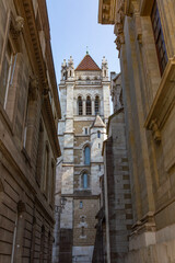 Fototapeta na wymiar La Cathédrale de Genève, Suisse