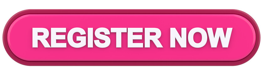 Register now button. 3D illustration.
