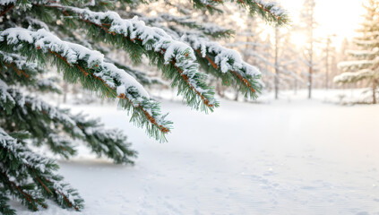 snow covered tree, snowy landscape