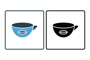 coffee Cup Icon. Icon related to kitchen tool. Suitable for web site design, app, user interfaces. Line icon style. Simple vector design editable