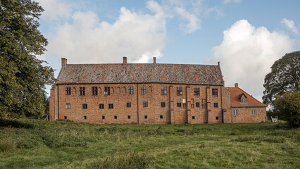 Esrum Abbey is a big red brick building and it was was founded in 1151
