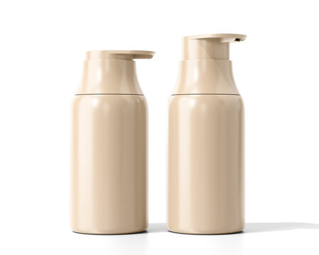Plastic Cosmetic Soap Spray Bottle with transparent background.	