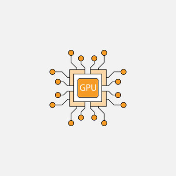Large Language Model Icon, GPU vector icon editable stroke.