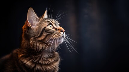 sheer elegance of a pure breed cat up close, where every whisker and fur strand tells a story of feline beauty."