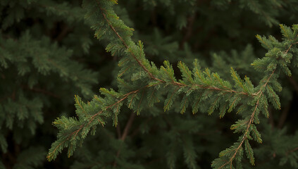 branches of a fir tree, woods, forest