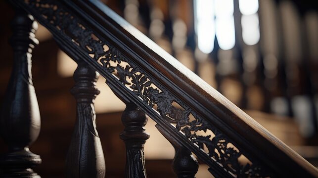 cast iron banister in old house