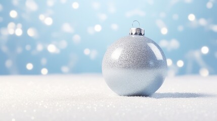 Shiny Christmas ornament, generative ai