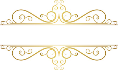 Vector vintage royal title border or text frame ornament elements, Luxury vintage Border wedding invitation card frame border png and vector