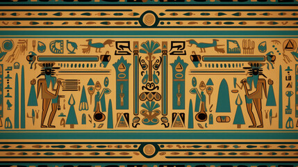 illustration of Egypt texture flat background - obrazy, fototapety, plakaty