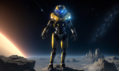 Fototapeta premium android space galaxies spaceships