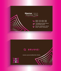 modern business card design template