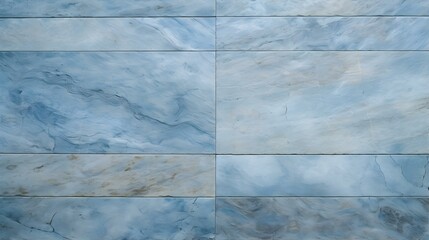 Pattern of Travertine Tiles in sky blue Colors. Top View