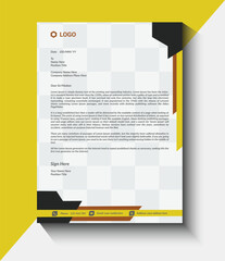 company business letterhead design template 
