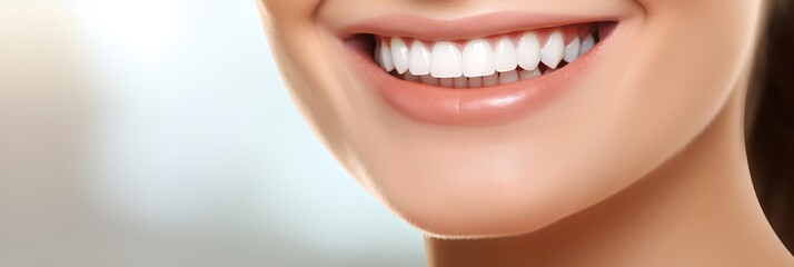 Healthy white teeth, generative AI