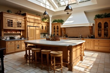 spacious kitchen area. Generative AI