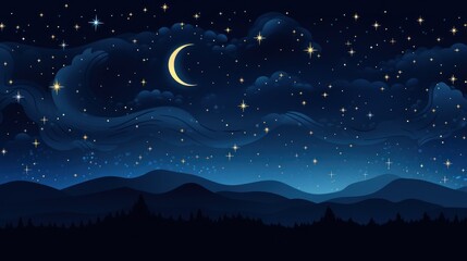 Obraz na płótnie Canvas starry night sky. Generative AI 