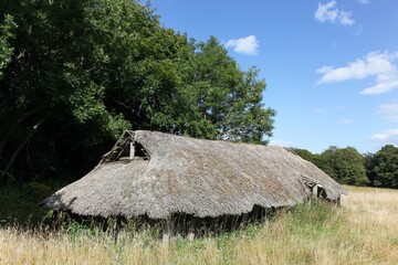 Iron age house in Moesgaard, Denmark