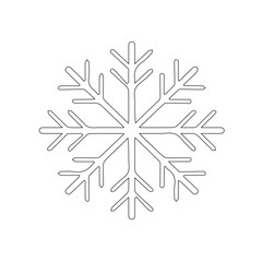 snowflakes. snowflake isolated on white background in illustration and vector design . black symbol design vector icon.