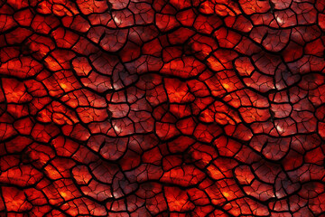 Fiery Red Volcanic Rock Texture. Seamless Repeatable Background.