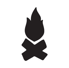 fire icon in a isolated vector design illustration on a white background