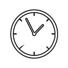 clock icon vector illustration icon in a isolated vector design illustration on a white background