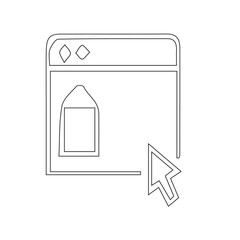 illustration of a switch icon in a isolated vector design illustration on a white background