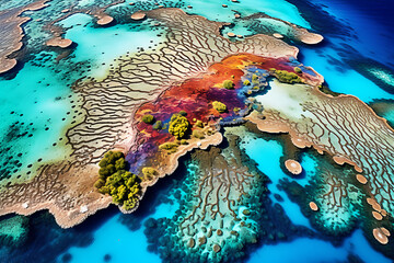Great Barrier Reef vue du ciel