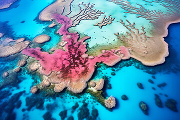 Great Barrier Reef vue du ciel