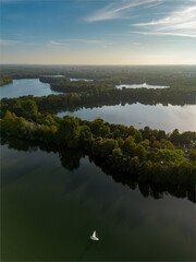 6 Seen Platte Duisburg aus der Vogelperspektive