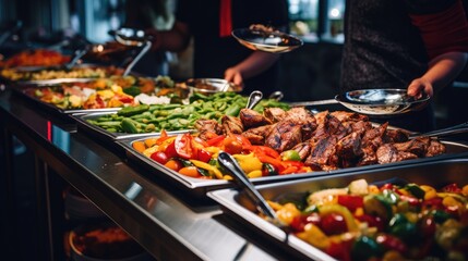 All-you-can-eat buffet at the hotel. Generative AI