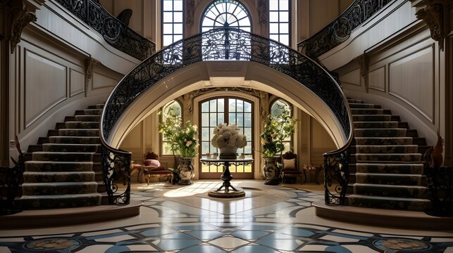 Luxury interior of the Grand Palais, Paris, France