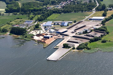 Seebad Ueckermünde,  Industriehafen Berndshof, Seeseite 2016