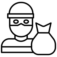 Outline Robber icon